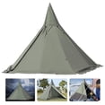 thumbnail image 2 of Miumaeov Teepee Tent Pyramid Tent 2 Doors 4 Season Tent Outdoor Camping Hike Waterproof Tent fits 2 people, 2 of 20