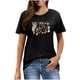 thumbnail image 1 of Mujeres Manga Corta de Verano Tops Pascua Impresa Cuello Redondo, Blusa de Moda Casual para la Primavera, 1 of 5