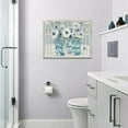 thumbnail image 2 of Farmhouse White Flower Bathroom Decor Wall Art Rustic Floral Plant Window Pictures Wall Decor Relax Soak Unwind Bathroom Sign Canvas Painting Prints Artwork Decorations Framed for Bathroom 16"x12", 2 of 6