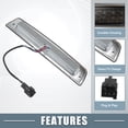 thumbnail image 3 of Unique Bargains High Mount Stop Light 55077263AB for Dodge for Ram 1500/2500/3500 94-01 Chrome Tone Housing Smoked Lens, 3 of 6