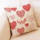 thumbnail image 1 of Fiudx Ofertas Flash Del Día Solo En Línea Fundas De Almohada Happy Valentine, Funda De Cojín De Sofá De Lino, Funda De Almohada Decorativa Para El Hogar, 1 of 2