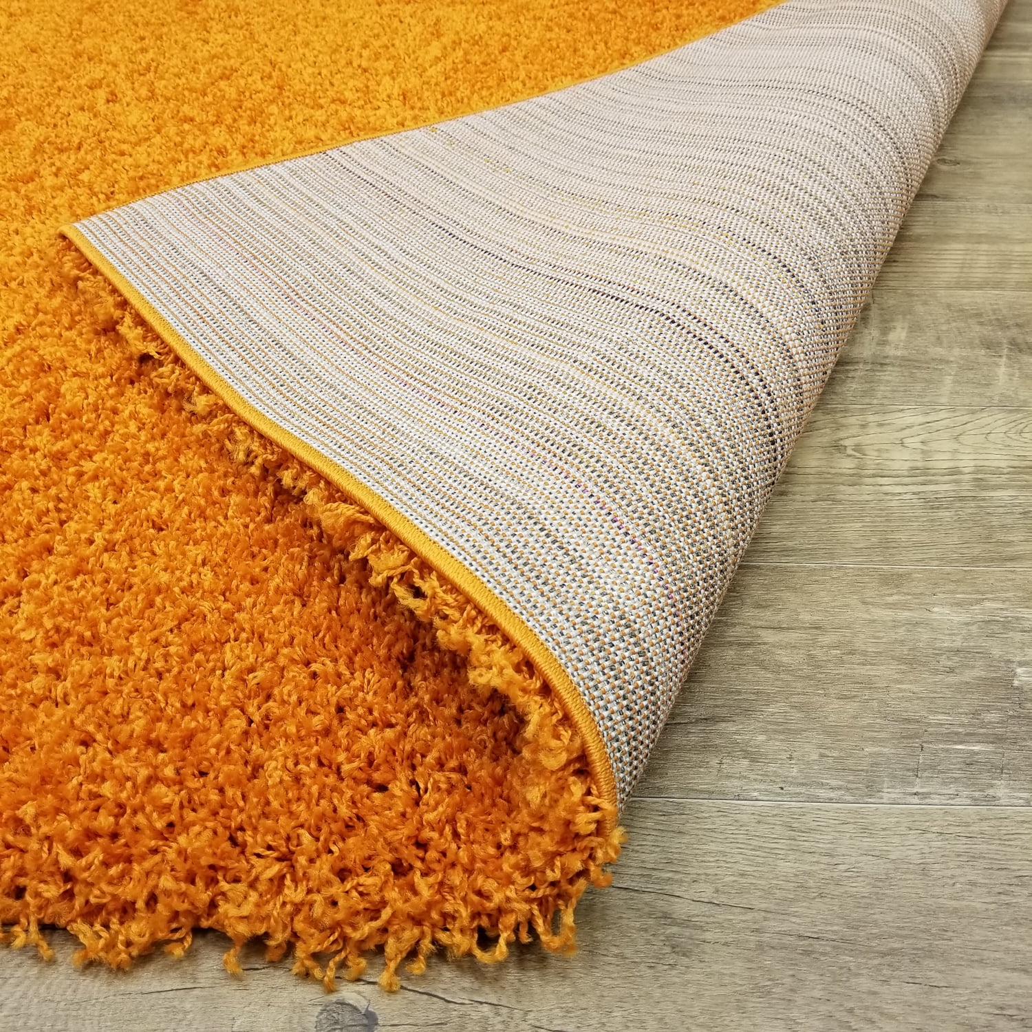 Spice Orange Indoor Shag Carpet Mat Area Rug 3 x 5 4 x 6 5 x 8 Ft Stain  Resist