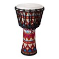 thumbnail image 1 of Congo Drum Musical Instrument African Goatskin Drumhead Arte Colorido Patrones 8 Pulgadas Gran Regalo para Principiantes Adultos Y, 1 of 6
