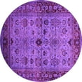 thumbnail image 1 of Ahgly Company Indoor Round Oriental Pink Industrial Area Rugs, 4' Round, 1 of 4
