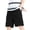 Black, variant on Ramiter Mens Shorts Men Summer Short Pant Casual Printed Short Loose Tether Pocket Board Short Pant Beach Fashion Short AG,2XL