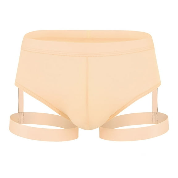 Men's Boxer Briefs Bulk Underwear Men Underpants Briefs Underwear Mens Men Brief No Ride up Spandex beneath Athletic Molasses with inside Them Wading Beige M