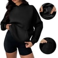 thumbnail image 2 of Camisa para mujer,Sudadera informal de manga larga para mujer, jersey de poliéster con bolsillo multifuncional, ideal para viajar en avión y estar en casa, sopatenor, 2 of 9
