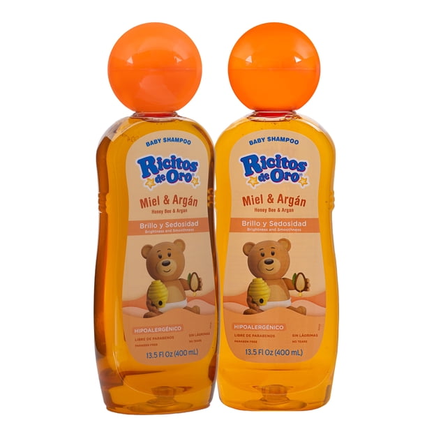 Shampoo para bebé Ricitos de Oro Miel y Argán 2 x 400 ml