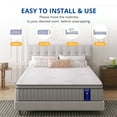 thumbnail image 3 of MLILY 10.5 inch Twin Hybrid Mattress in a Box, Cooling Gel Infused Memory Foam, Pocket Spring, 3 of 7