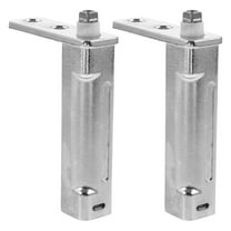 KALLORY  2 Pcs Automatic Door Closer Hinge Steel Refrigerator Silver