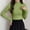 (A1)Green, variant on Otvok Mock Neck Ribbed Slim Fit Sweater for Women, Long Sleeve Solid Pullover, Stretchy Basic Layering Top for Fall Winter