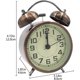 thumbnail image 2 of Reloj Despertador Retro Reloj Despertador De Cuarzo Silencioso De La Mañana, Reloj De Viaje Analógico Reloj Despertador De Pulgada con Doble Campana Que Funciona con Pilas para Niños Sin tictac, 2 of 5