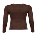 thumbnail image 3 of Women Y2k Long Sleeve Slim Tops Lace Patchwork 1/2 Button Pullover Shirt Fairy Grunge Basic Tops, 3 of 5