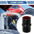 thumbnail image 2 of Unique Bargains 1 Set 63mm/2.48" ID 127mm Length Black Red Silicone Hose with Clamps Hump Hose Universal, 2 of 7