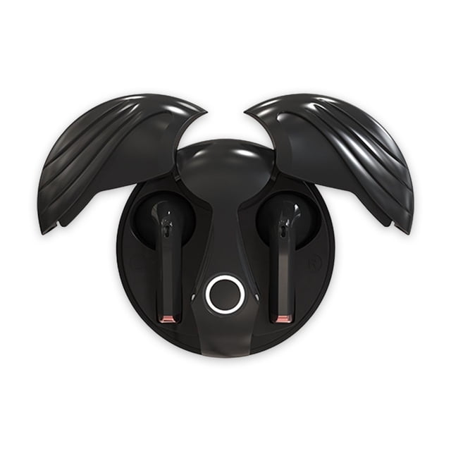 sweethay Auriculares intrauditivos con cancelación de ruido, inalámbricos, alimentados por batería, compatibles con Bluetooth 5,3, Cables de audio/vídeo Negro
