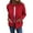 Red, variant on Women's Fashionable Solid Color Long Sleeved Stand Up Collar Zipper Loose Pocket Jacket Casual Jacket for Fall Winter Outdoor Activities,Black,L