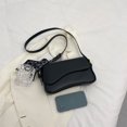 thumbnail image 4 of Bolsa de sillín Bolso tipo cartera informal con cinta, correa ajustable, bandolera, bolso diario de PU, 4 of 9