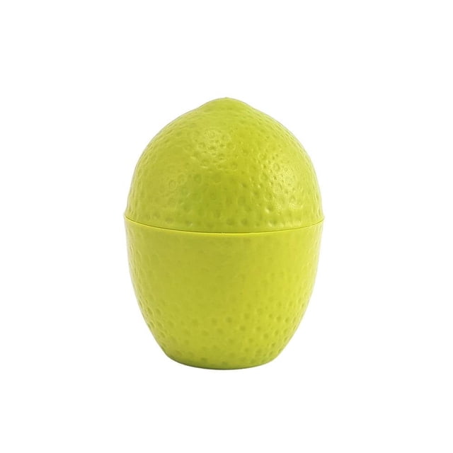 Porta Limon Guateplast Contendor Plastico Color Verde 200 ml con forma de limón, plástico libre de BPA, cierre hermético con bisagra para conservar ingredientes sin transferir olores, apto para lavavajillas y fácil de limpiar, ideal para organizar chiles o sobrantes en la cocina.
