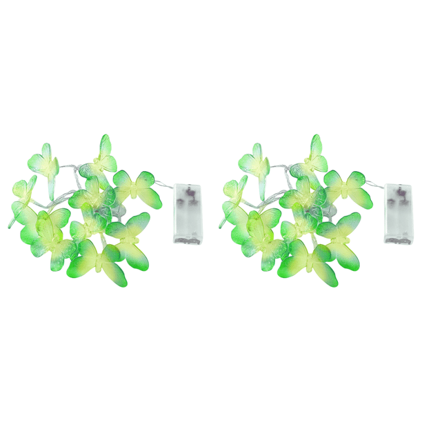 3m 20LED Mariposa Cadena Luces Lámpara Noche para Jardín Boda Fiesta () Amarillo
