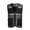 Black, variant on Kids Big Teen Fishing Net Breathable Reflective Work Safety With Pockets Zipper Up Coat For Kids