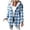 Light Blue, variant on Fleece Lined Plaid Hooded Shacket for Women, Button Front Loose Fit, Casual Fall Winter Outerwear, 1 Piece, S-3XL, Plus Size Friendly