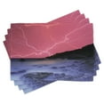 thumbnail image 1 of Ambesonne Nature Place Mats Set of 4, Thunderstorm Phenomena, Standard Size, Pink Grey, 1 of 6