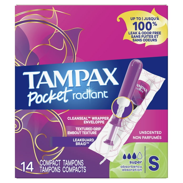 Tampax radiant super online