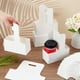 thumbnail image 3 of 25 unidades de asas blancas para vasos de 2 tazas, portavasos de cartón para café, 3 of 6
