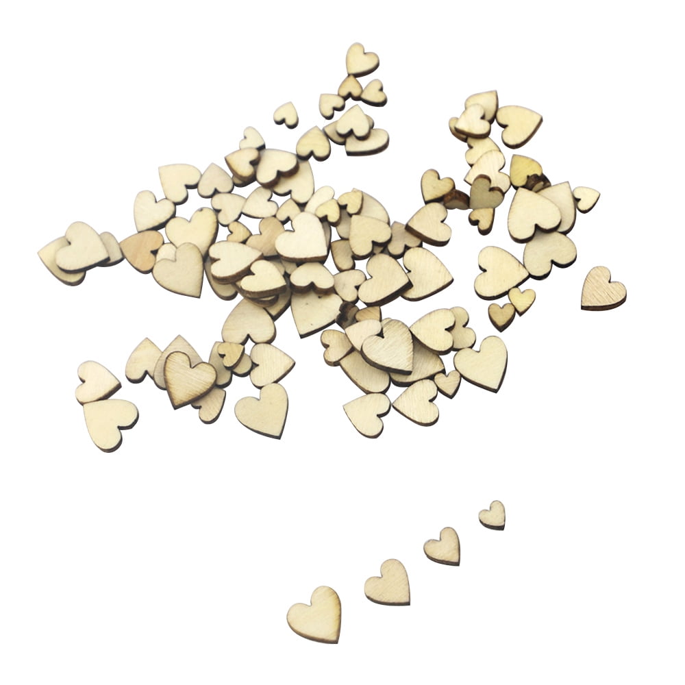 Details about   100pcs Mixed Love Heart Shape Wooden Wedding Table Scatter Decor Rustic Crafts 