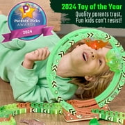 JitteryGit Dinosaur Toys for Boys Race Car Track STEM Vehicle Playsets for Kids Toddler Ages 3 4 5 6 7 8 Year Olds