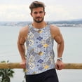 thumbnail image 6 of Logiee Colorful Mandalas Print Men's Workout Tank Top,Quick Dry Workout Tank Top,Gym Muscle Tee,Fitness Bodybuilding Sleeveless T Shirt-3X-Large, 6 of 7