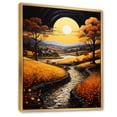thumbnail image 2 of Designart "Farm Golden Harvest Painting I" Landscape & Nature Floater Framed Canvas Wall Art, 2 of 7