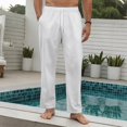 thumbnail image 2 of Kureaily Men's Casual Loose Fit Pants Comfortable Trousers For Daily Wear Jacquard Design Breathable Fabric All Season Versatile Style, 2 of 4