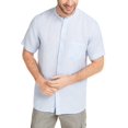 thumbnail image 1 of Tasso Elba T-shirt à Manches Courtes en Lin pour Homme, Bleu Pastel, Grand, 1 of 1