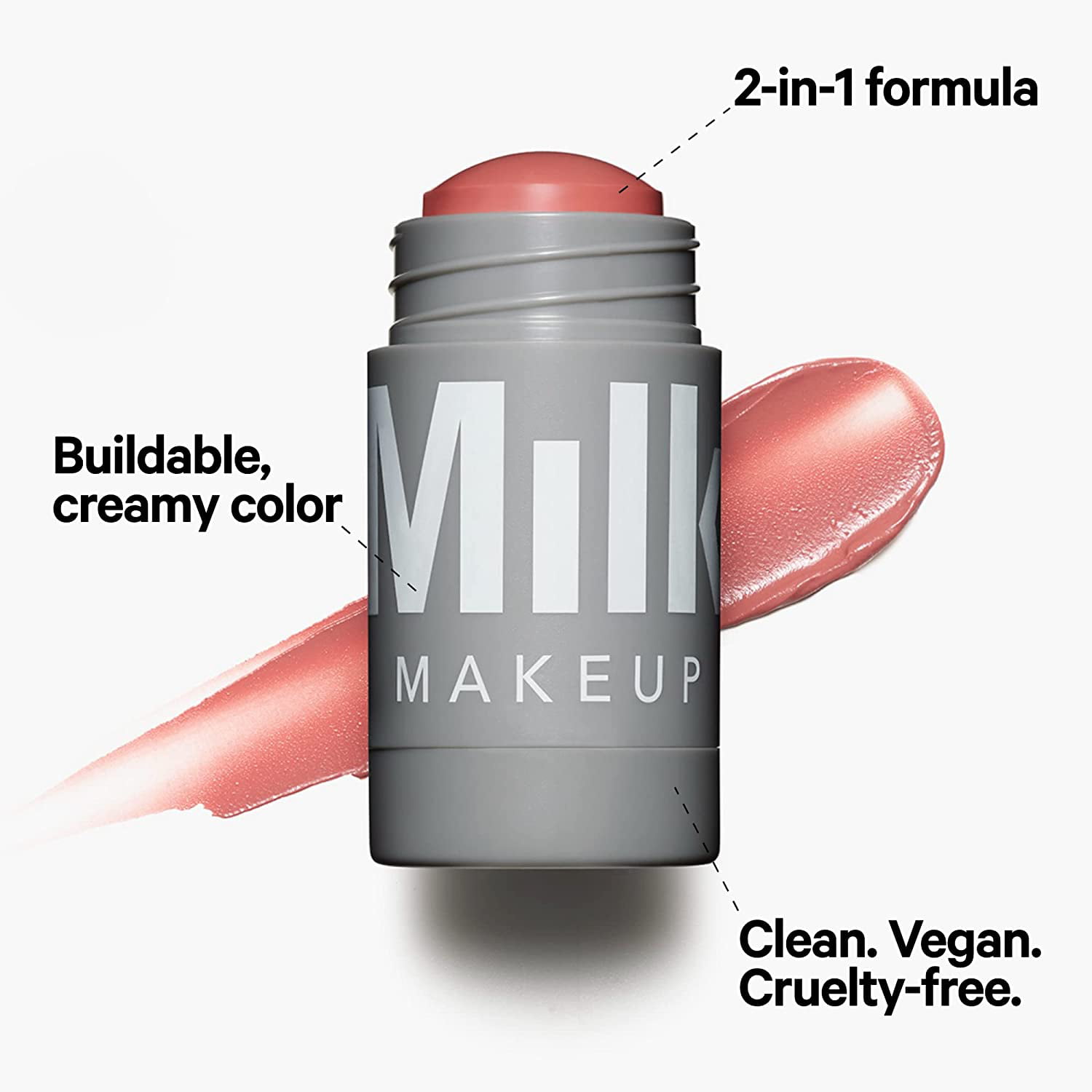 Milk Makeup Lip + Cheek Cream Blush Stick Flip 0.21oz/6g New With Box -