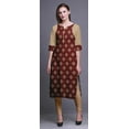 thumbnail image 2 of Bimba Cotton Printed Long Kurti Dress Straight Tunic Dresses For Women Indian Top-Large, 2 of 6