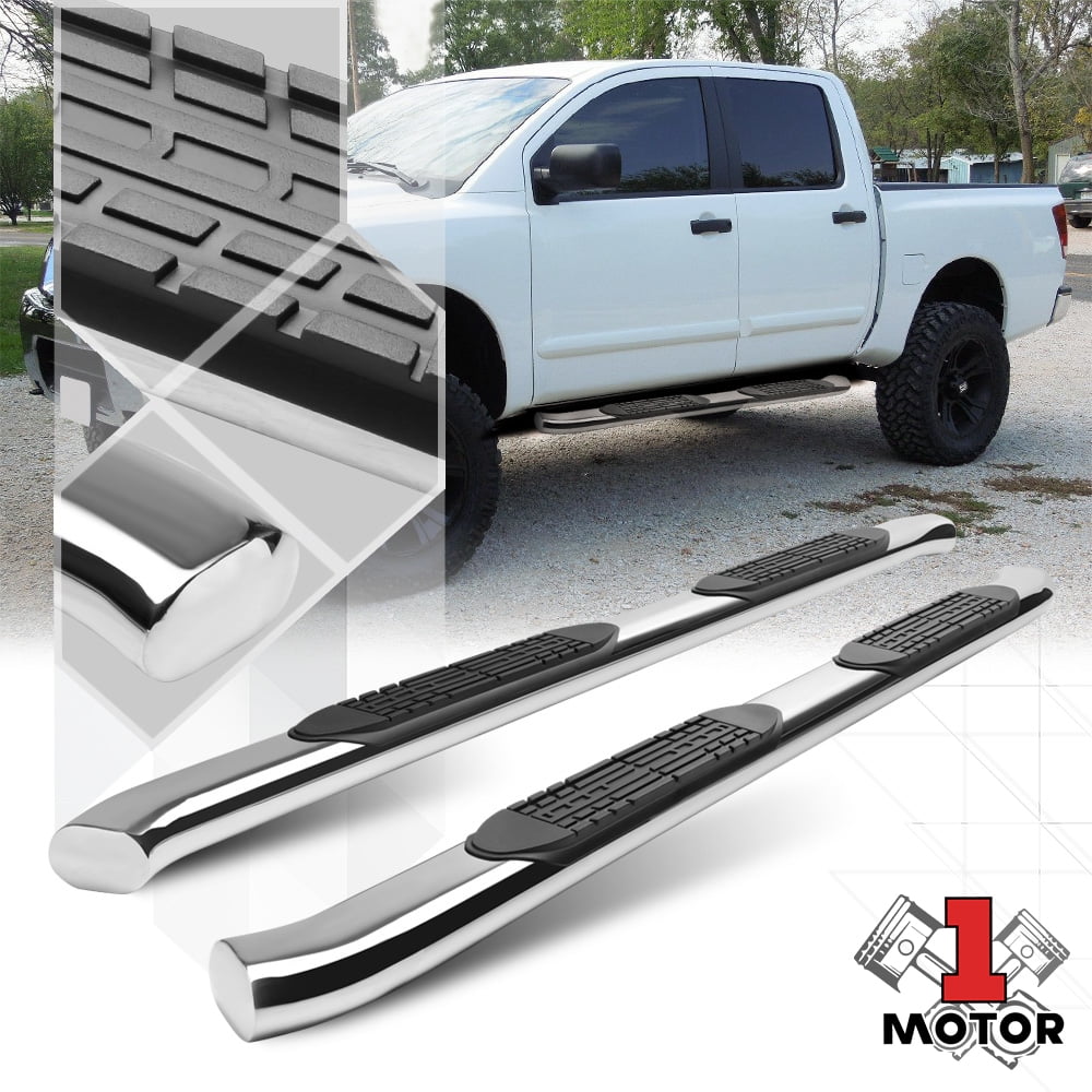 Chrome 3/" Side Step Nerf Bar Running Board for 04-15 Nissan Titan Extended Cab