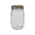 Golden Harvest Regular Mouth Pint Jar with Lids & Bands, 12 Count