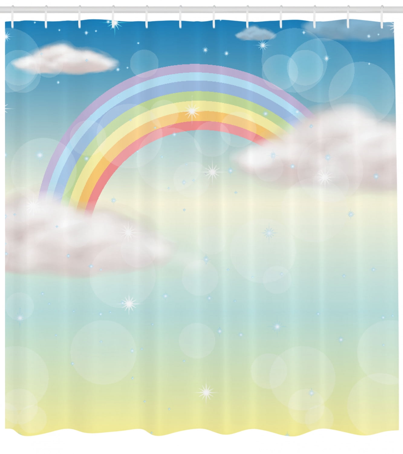 cloud shower curtain