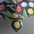 thumbnail image 5 of Pioneer Flower Floral Print Pattern Square Tablecloth, Waterproof Wipeable Spillproof Washable Table Cover for Home Kitchen Party Decor, 60"x60", 5 of 6