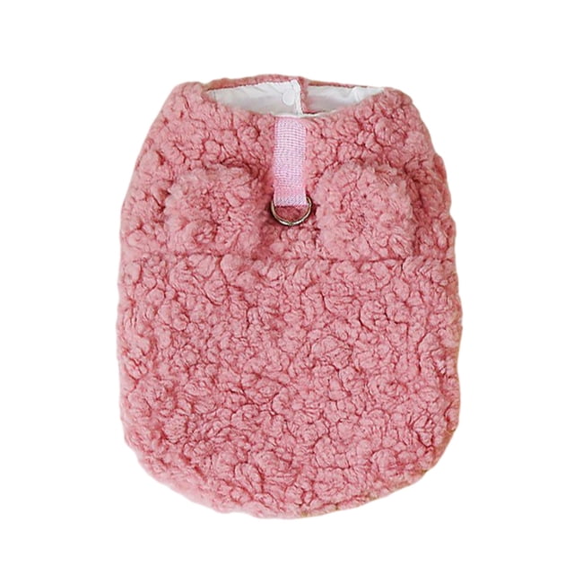 Bonito suéter de invierno para cachorros, chaqueta de lana suave y cálida con anilla para correa, chaleco para clima frío, ropa para chihuahuas, yorkies y caniches