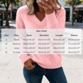thumbnail image 3 of yillto Womens Fall Sweaters Knit Long Sleeve Warm Tops V Neck Pullover Sweater Solid Color Winter Clothes, 3 of 7