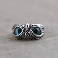 thumbnail image 2 of AOOOWER Demon Eye Owl Ring Retro Bird Open Ring Adjustable Punk Owl Ring, 2 of 7