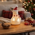 thumbnail image 5 of Feledorashia Lighted Ceramic Figurine, Christmas Tabletop Decoration, Holiday Character Accent for Mantels Shelves and Windowsills, Ceramic Construction with LED Light Details and Stable Base, 5 of 6