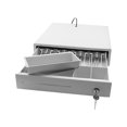 thumbnail image 2 of Yeacher Heavy Duty Cash Drawer Four-Grid Three-Gear POS Cash Register Drawers Cashbox with Money Tray and Lock RJ11 Interface Smart POS System, 2 of 8