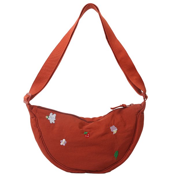 Bolso tipo cartera informal para mujer, bolso Retro con bordado de dibujos animados, bolso para citas