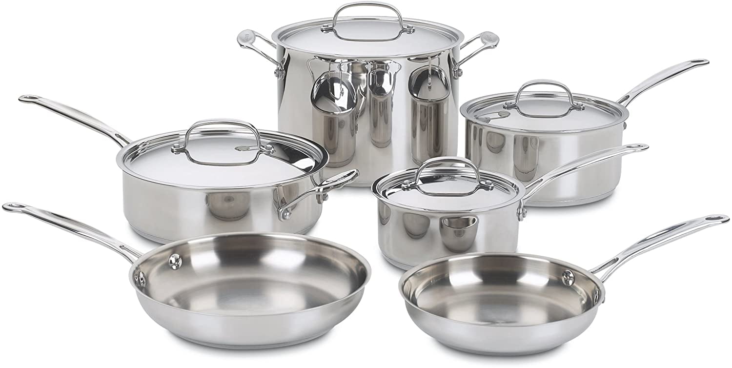 Cuisinart Chef's Classic Stainless Steel Cookware Set - Walmart.com