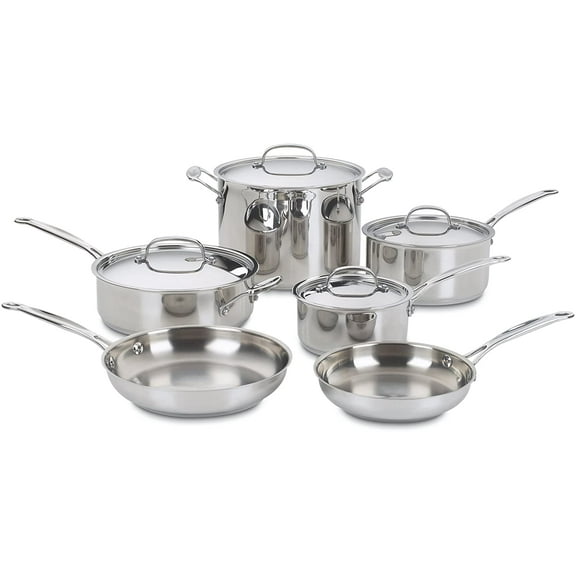 Cuisinart Chef’s Classic 10-Piece Stainless Steel Cookware Set