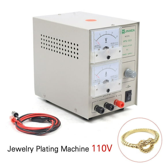 Fichiouy Electroplating Machine Gold Silver Plated Platinum Copper Jewellery Tool 110V