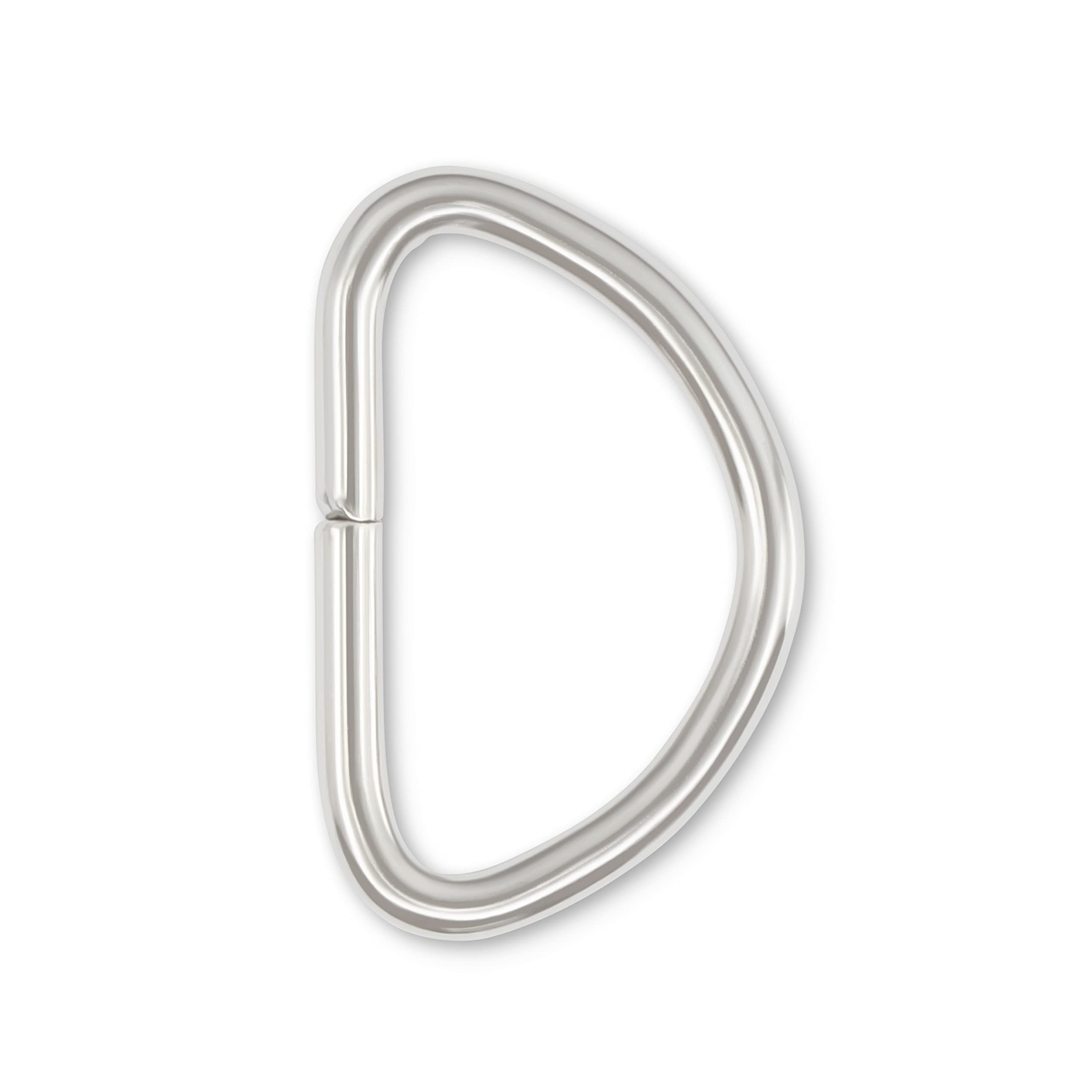 Dritz 3/4" D-Rings, Silver, 24 pc